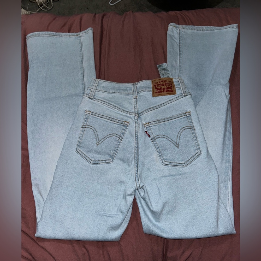 Levi Ribcage Bootcut Light Wash Jeans